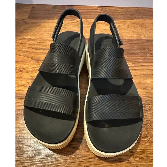 Reef Women's Water Vista Higher Platform Sandal – Black/Ivory Sz 7 – Waterproof - Picture 3 of 11